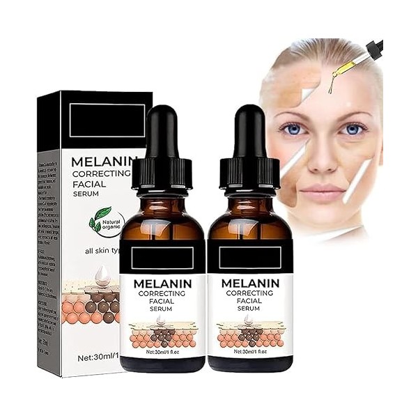 Sérum facial correcteur de mélanine,sérum facial correcteur dhyperpigmentation,dissolvant de taches sombres éclaircit la pea