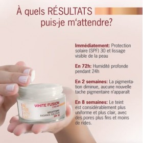 NeverWithout Anti Age Crème hydratante visage SPF 30 - Illumine le teint, hydrate et protège la peau - Réduit les taches brun