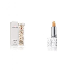 Elizabeth Arden, Hyaluronic Acid Ceramide Capsules, Sérum Visage Hydratant et Repulpant & Eight Hour Cream, Baume à Lèvres Pr