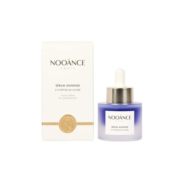 NOOANCE - Sérum Jeunesse - Actifs Anti-âge d’Exception - 2% Peptides de Cuivre - Hydratant, Repulpant, Raffermissant et Anti-