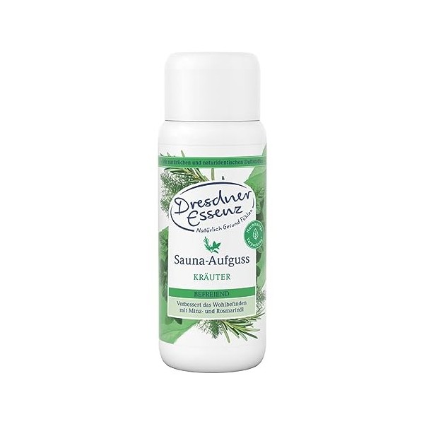 Dresdner Essenz Infusion dherbes pour sauna – Sauna frais aromatique à lhuile de fenouil amère et à lhuile de romarin – So