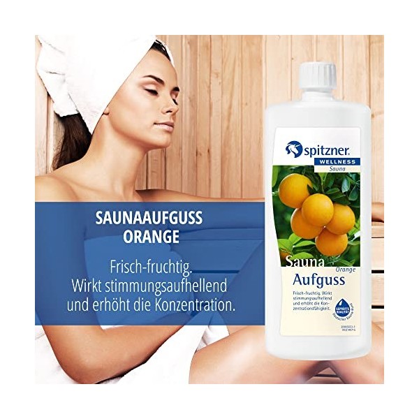 Infusion pour sauna « Orange » 1000 ml de Spitzner