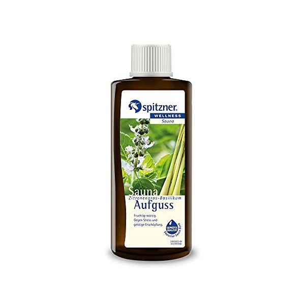 Infusion pour sauna « Citronnelle-Basilic » 190 ml de Spitzner