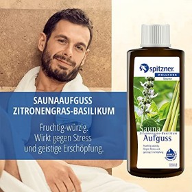 Infusion pour sauna «&nbsp;Citronnelle-Basilic&nbsp;» 190 ml de Spitzner