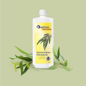 Infusion pour sauna «&nbsp;Eucalyptus&nbsp;» 1000&nbsp;ml de Spitzner