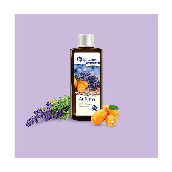 spitzner 8850070 Infusion pour Sauna Senteur Lavande Kumquat 190 ML