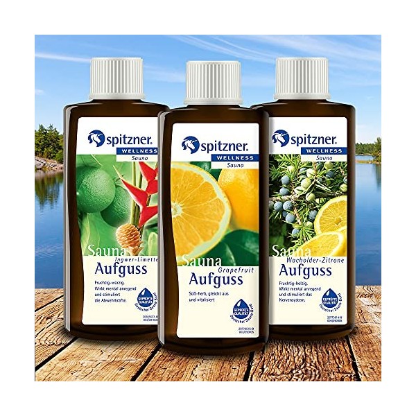 Spitzner Infusion pour sauna 3 parfums Flacons de 190 ml