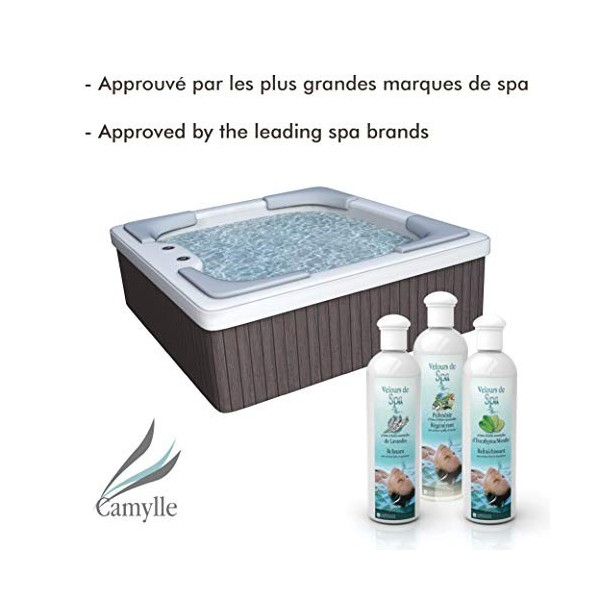 Camylle - Velours de Spa Orient - Fragrance à base dHuiles Essentielles 100% Pures et Naturelles pour Spa - Positivant aux a