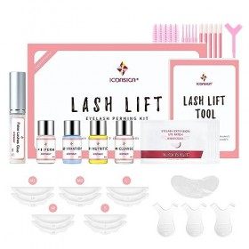 ICONSIGN Lash Lift Kit 2nd Generation , kit professionnel semi-permanent de recourbement des cils pour le salon et la maison