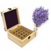 N/A Boîte De Rangement en Bois Etui Essential Huile Boîtes Aromathérapie Boîtes Organisateur Élimination De lhuile Essentiel