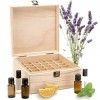 N/A Boîtes Daromathérapie Dhuile Essentielle en Bois Organisateur Daromathérapie Pine Organisateur Home Nail Vernis Étui D