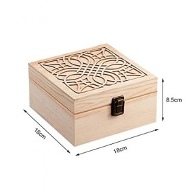 N/A Boîtes Daromathérapie Dhuile Essentielle en Bois Organisateur Daromathérapie Pine Organisateur Home Nail Vernis Étui D