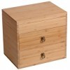 MaxTom Boîte en Bois dhuile Essentielle 79 Bouteilles, boîte de Rangement daromathérapie, Collection de Vernis à Ongles, Cl