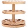 MaxTom Étagère dhuile Essentielle rotative en Bois, Peut Afficher 180 Bouteilles essentielles et Boules roulantes, pour laf