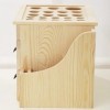 MaxTom Boîte en Bois Dhuiles Essentielles, Peut Contenir 81 BouteillesOrganisateur Dhuiles, Stockage Daromathérapie, Class