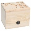 MaxTom Boîte en Bois dhuile Essentielle, Machine daromathérapie Disponible, Peut accueillir 28 organisateurs dhuiles, pour