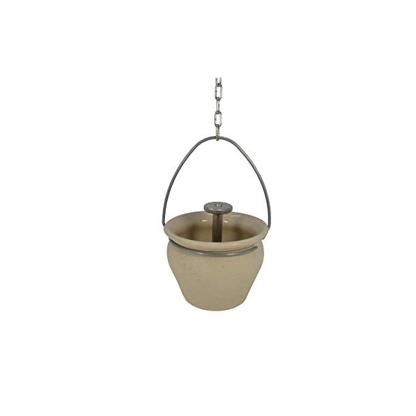 Eliga Pot à infusion aromatique beige sable pour sauna avec valve goutte à goutte 570 g