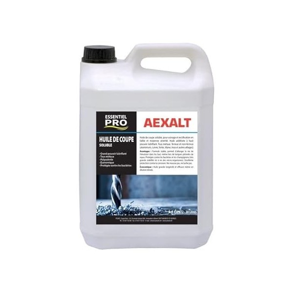 Huile de coupe soluble 5 L ESSENTIEL PRO Aexalt