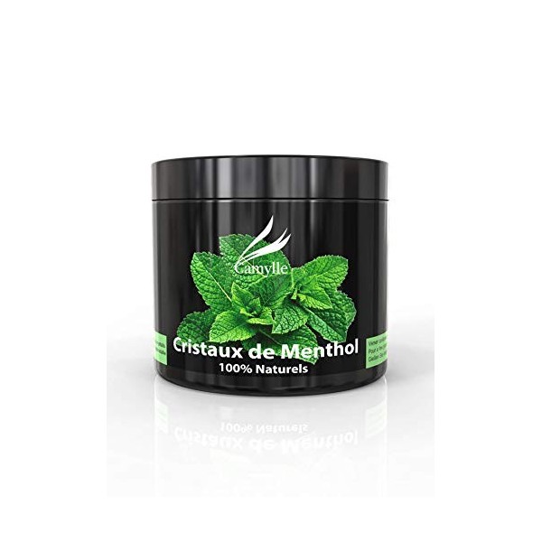 Camylle - Cristaux de Menthol Menthol - Cristaux de Menthol 100% Naturel pour le Sauna - Rafraîchissant aux arômes frais et p