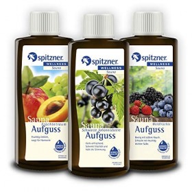 Spitzner Kit dinfusion de sauna dans un coffret cadeau Baies joyeuses : rêve de fruits, cassis et fruits de la forêt 3 x 19