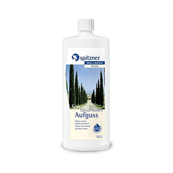 Infusion pour sauna « Cyprès-Romarin » 1000 ml de Spitzner