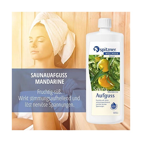 Infusion pour sauna « Mandarine » 1000 ml de Spitzner