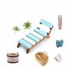 Super Idee Accessoires de sauna 9 pièces Cadeau dargent Carte de bienêtre Spa Cosmétiques pour cadeau dargent Bon cadeau d