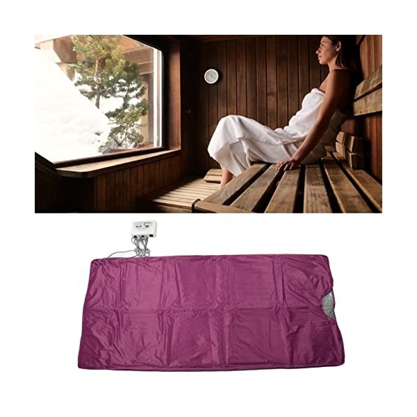 Lit de Sauna, Forme de Couverture de Sauna à Sueur Infrarouge Lointain, Fitness pour Femmes pour Salon de beauté Prise UE 