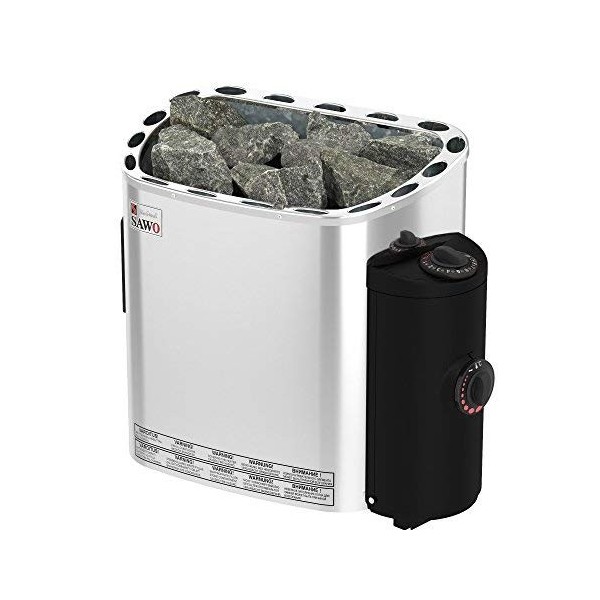 Sauna Poêle Électrique SAWO SCANDIA, Gamme de puissance: 4,5 kW. 6,0 kW. 8,0 kW. 9,0 kW. avec unité de contrôle intégrée NB 
