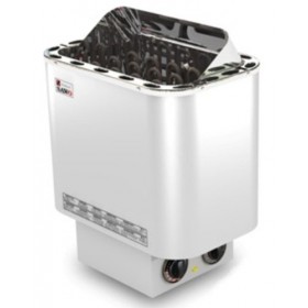 Wellness4me Nordex Poêle pour sauna 9&nbsp;kW avec commande intégrée pour 230&nbsp;V 1&nbsp;N ~ ou 380&nbsp;V 3&nbsp;N ~