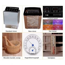 HIPATU Générateur de Vapeur pour Sauna Panneau de Commande de pièces de Sauna Infrarouge USB