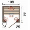 Weka Cabine infrarouge tanilla 1