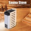 Srliya Sauna Poêle Sauna 55 × 34 × 24 3kw Type de Contrôle Interne en Acier Inoxydable Poêle Poêle Chauffage Outil de Chauffa