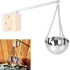 Seau Pour Sauna, 4l 5 PièCes Set Complet Pour Sauna Seau Avec Louche Bois Pin Finlandais Haute Qualité Accessoires Pour Sauna