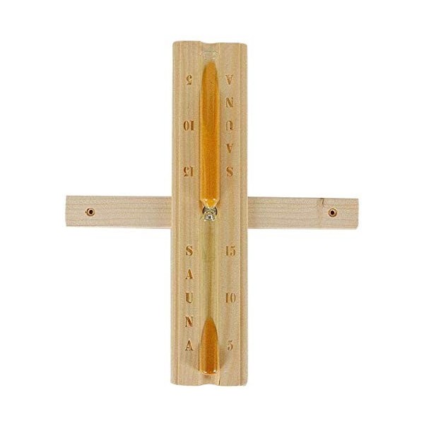 HTYG 5-pièce Classique Sauna Ensemble-Sauna Seau-Tonneau en Bois Cuillère Sablier Thermomètre Lumière-Sauna Ensemble Fait À p