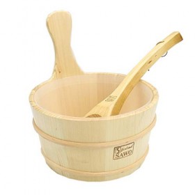 MBLUE Seau en bois de 4 l avec seau et doublure.