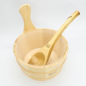 MBLUE Seau en bois de 4 l avec seau et doublure.