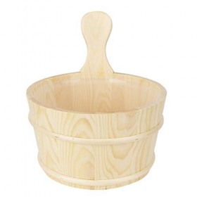 KEYREN Seau de Baril de Sauna avec Doublure intérieure Fournitures Accessoires pour Salle de Bains de Sauna