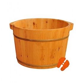 Bassin à pieds en bois naturel épais pour sauna, massage, cadeau surprise