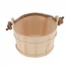 PenRux Seau de Sauna en Bois, Seau de Sauna, Accessoire de Spa, Seau deau en Bois Finlandais Fait à la Main pour Sauna, Spa,