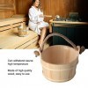 PenRux Seau de Sauna en Bois, Seau de Sauna, Accessoire de Spa, Seau deau en Bois Finlandais Fait à la Main pour Sauna, Spa,