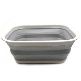 SAMMART 15 L Collapsible Tub - Portable Outdoor Picnic Basket / Crater - Foldable Shopping Bag - Space Saving Storage Contain