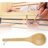 Wifehelper Main louche de Bain en Bois Cuillère de Sauna Cuillère à Eau Polyvalente Cuillère à Louche de Sauna Accessoires po