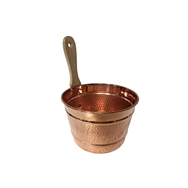 Sceau avec louche en cuivre pour Sauna - CopperGarden®