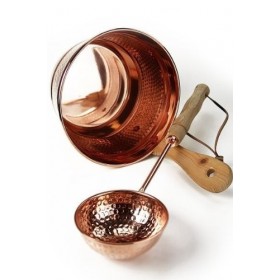 Sceau avec louche en cuivre pour Sauna - CopperGarden®
