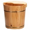 ChengBeautiful Baril De Bain De Pieds Veau sur Bois Massif des Ménages À Haute Profondeur Bucket Genou Cèdre Bain Bain De Pie