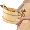 Leling 5 seaux sauna avec cuillère – Seau sauna en bois et cuillère | Accessoire essentiel pour spa pour salle sauna, tonneau