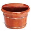 ChengBeautiful Baril De Bain De Pieds Bain De Pieds Pédicure Seau en Bois Petit Bain De Pieds Bassin Oak Bain De Pieds Barrel