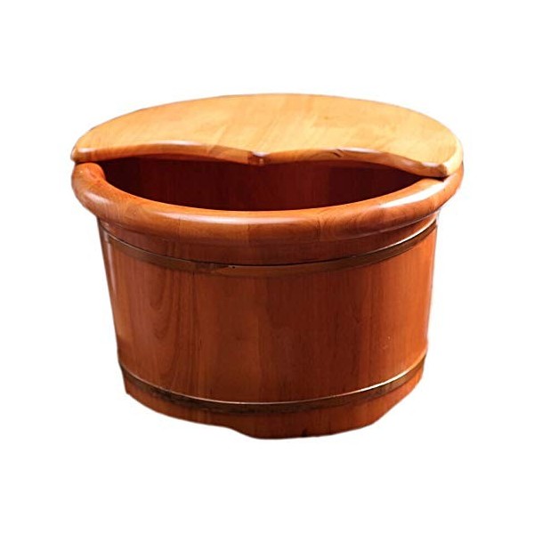 ChengBeautiful Baril De Bain De Pieds Pied en Bois Massif Baignoire Bain De Pieds Bain De Pieds Oak Barrel Maison en Bois Pie