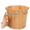 Baril De Bain De Pieds Bois Lave-Pieds Barrel Bain De Pieds Barrel avec Couvercle en Chêne Santé Barrel Bain De Pieds Barrel 